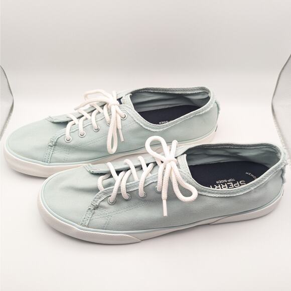 Sperry Pier View Fray Surf Memory Foam Lace Up Fashion Sneakers Women's Size 11 - Picture 4 of 9